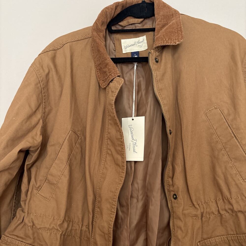 Cold weather Universal Thread Cotton Blend Brown Utility Autumn Jacket Size M NW